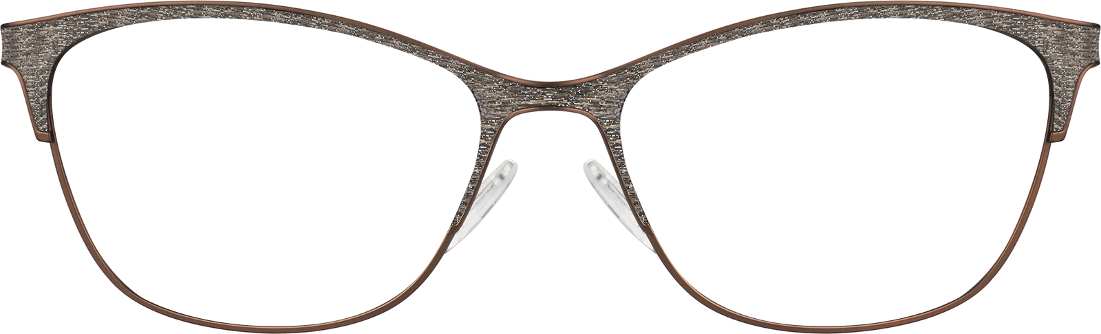 Silver Browline Glasses #3215811 | Zenni Optical
