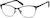 Angle view of Rectangle Glasses 3215821 in Black thumbnail