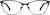Front view of Rectangle Glasses 3215821 in Black thumbnail