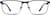 Front view of Rectangle Glasses 3215916 in Navy thumbnail
