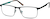 Angle view of Rectangle Glasses 3215921 in Black thumbnail