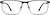 Front view of Rectangle Glasses 3215921 in Black thumbnail
