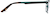 Side view of Rectangle Glasses 3215921 in Black thumbnail