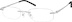 Rimless Glasses 3216111 in Quicksilver