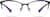 Front view of Rectangle Glasses 3216517 in Purple thumbnail