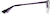 Side view of Rectangle Glasses 3216517 in Purple thumbnail