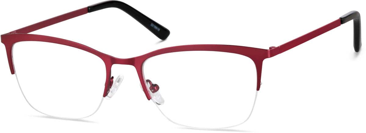 Angle view of Rectangle Glasses 3216618 in Red