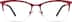 Rectangle Glasses 3216618 in Red