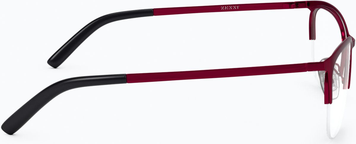 Side view of Rectangle Glasses 3216618 in Red thumbnail
