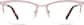 Front view of Rectangle Glasses 3216619 in Rose Gold thumbnail