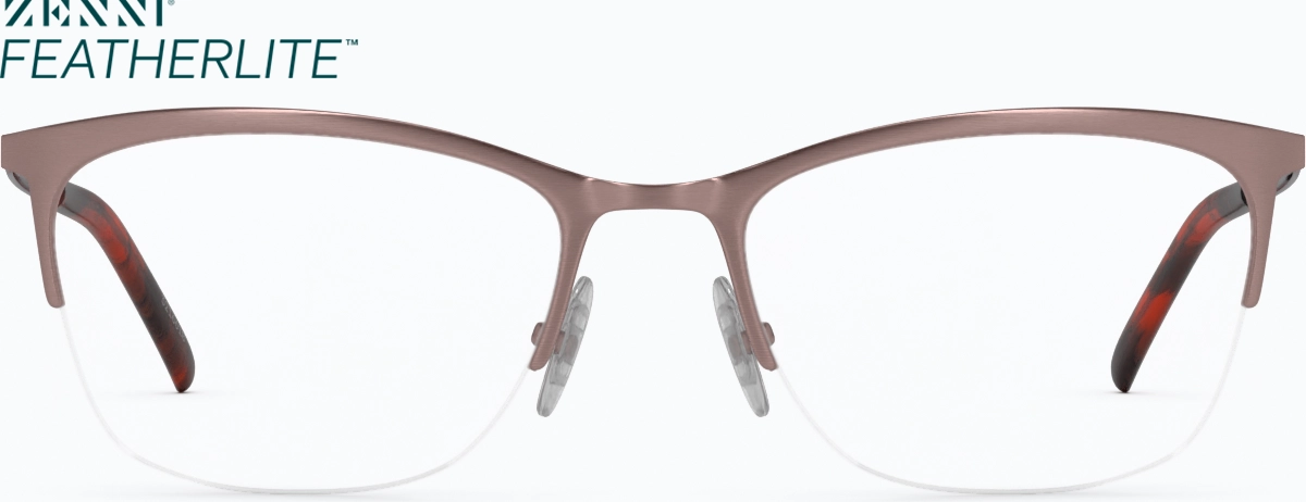 Front view of Rectangle Glasses 3216619 in Rose Gold thumbnail