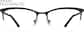 Front view of Rectangle Glasses 3216621 in Black thumbnail