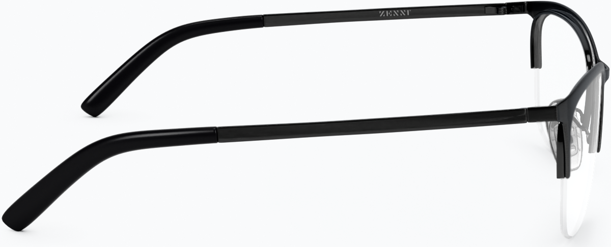 Side view of Rectangle Glasses 3216621 in Black thumbnail