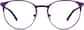 Front view of Round Glasses 3216717 in Purple thumbnail