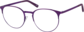 Angle view of Round Glasses 3216717 in Purple thumbnail