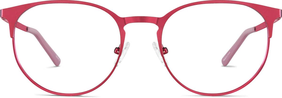 Front view of Round Glasses 3216718 in Metallic Red