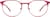 Front view of Round Glasses 3216718 in Metallic Red thumbnail