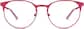 Front view of Round Glasses 3216718 in Metallic Red thumbnail