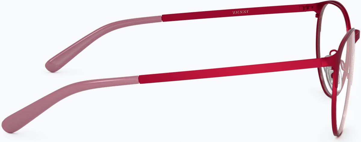 Side view of Round Glasses 3216718 in Metallic Red thumbnail