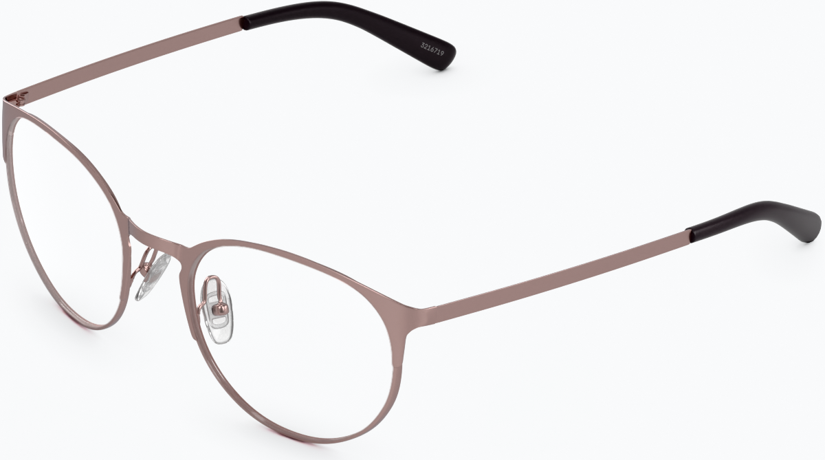 Angle view of Round Glasses 3216719 in Pink thumbnail