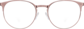 Front view of Round Glasses 3216719 in Pink thumbnail