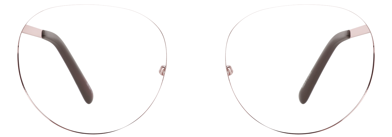 Front view of Round Glasses 3216719 in Pink