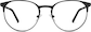 Front view of Round Glasses 3216721 in Black thumbnail