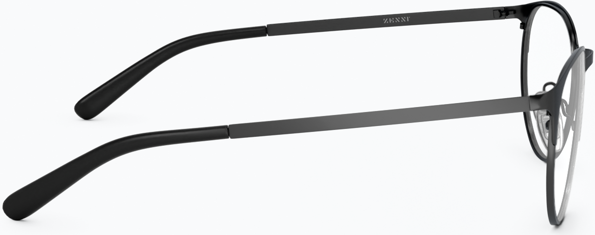 Side view of Round Glasses 3216721 in Black thumbnail