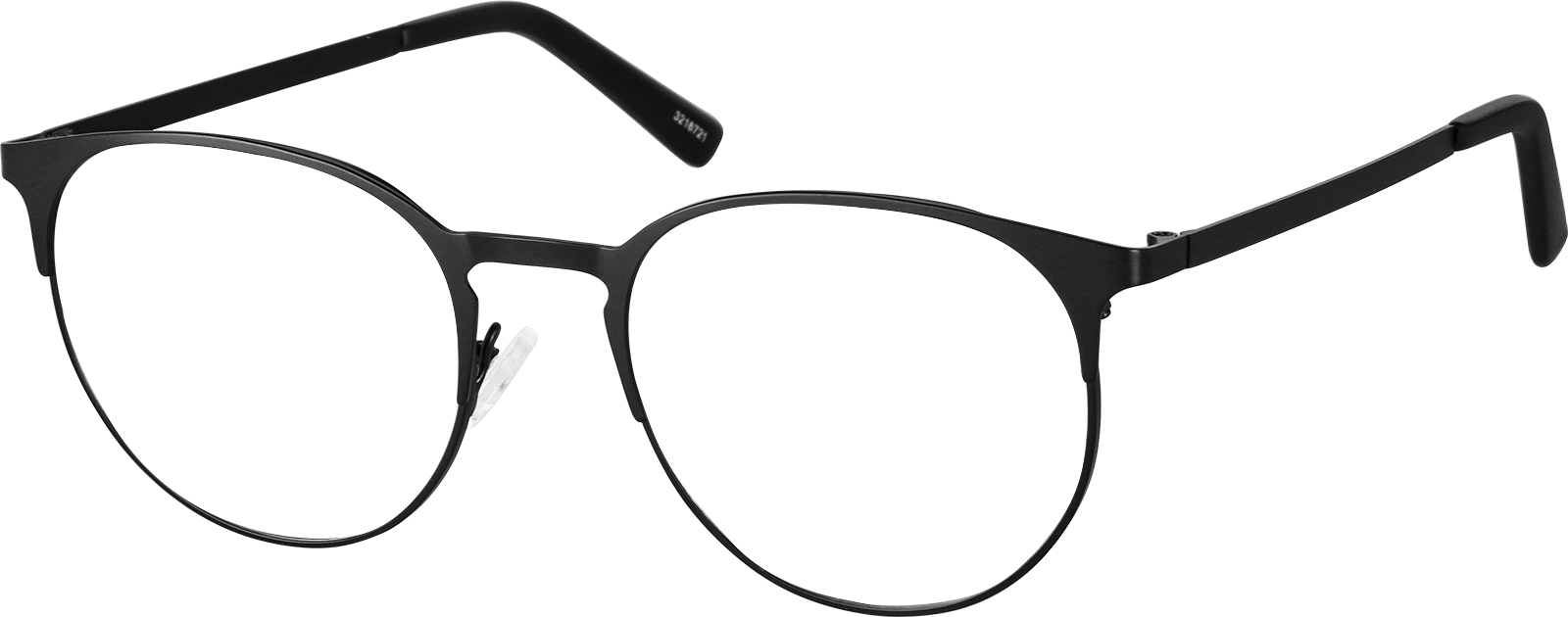 Angle view of Round Glasses 3216721 in Black