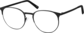 Angle view of Round Glasses 3216721 in Black thumbnail