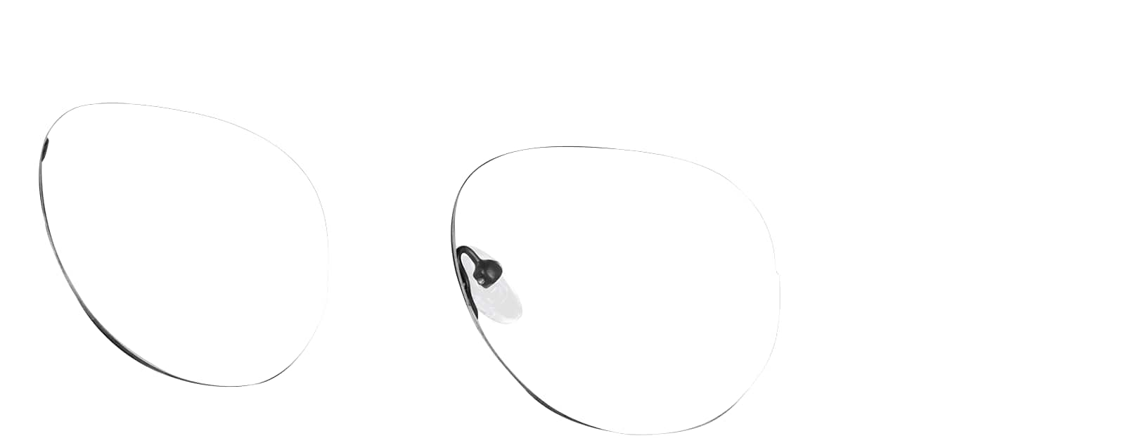 Angle view of Round Glasses 3216721 in Black