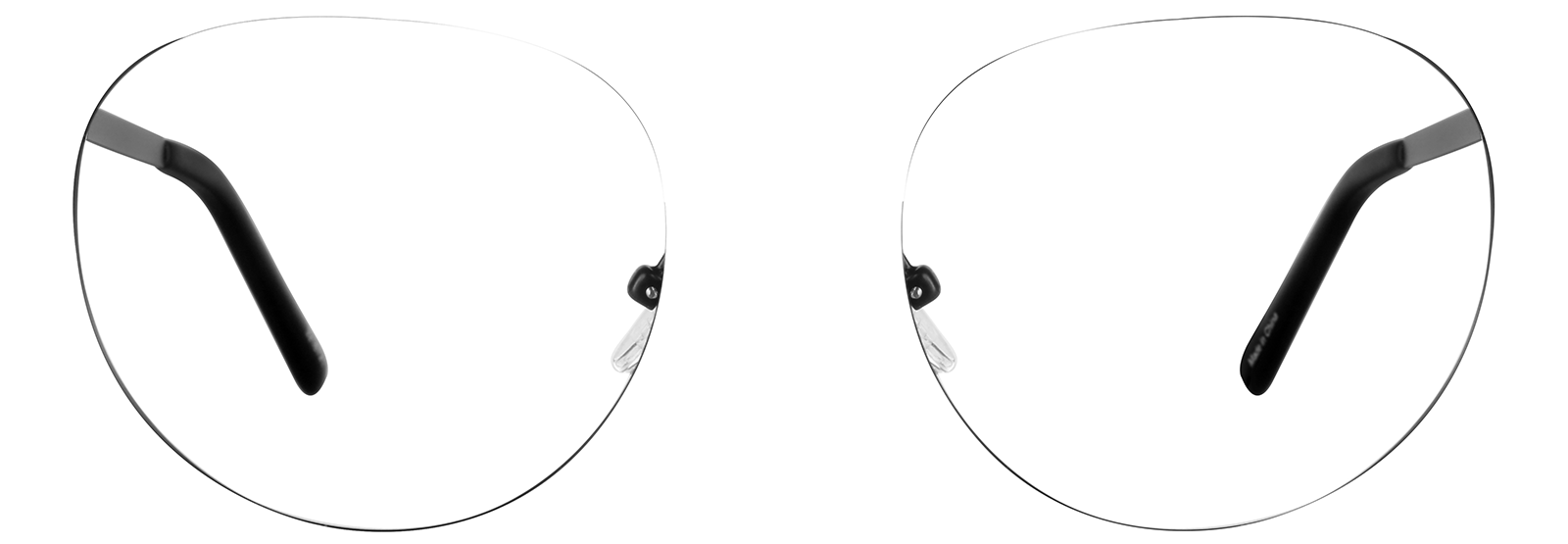 Front view of Round Glasses 3216721 in Black