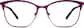 Front view of Browline Glasses 3216817 in Ultraviolet thumbnail