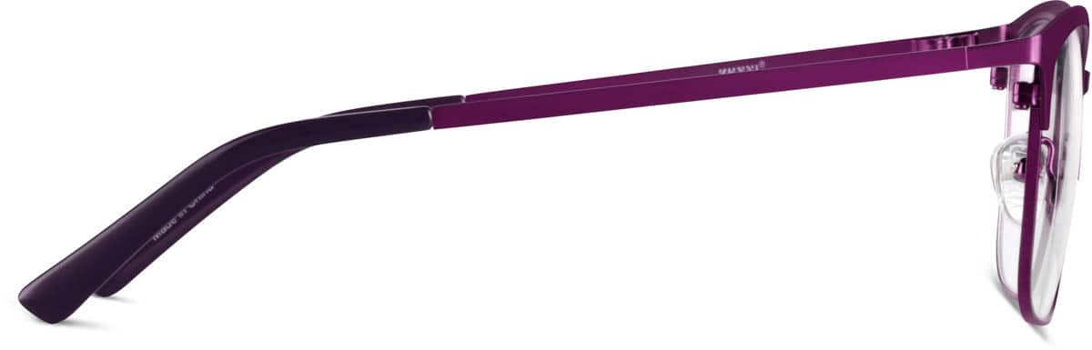 Side view of Square Glasses 3216817 in Ultraviolet