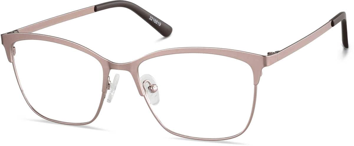 Angle view of Square Glasses 3216819 in Rose Gold