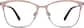 Front view of Browline Glasses 3216819 in Rose Gold thumbnail