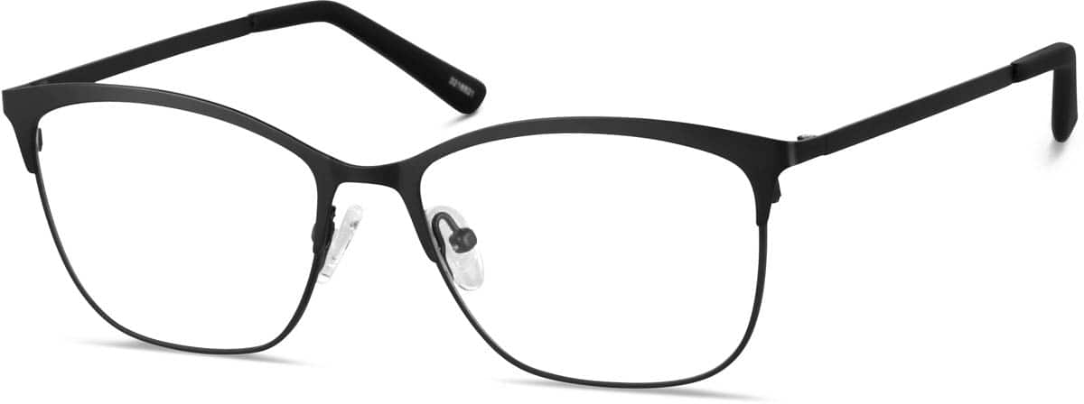 Angle view of Square Glasses 3216821 in Black