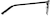 Side view of Square Glasses 3216821 in Black thumbnail