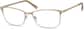 Angle view of Rectangle Glasses 3216914 in Gold thumbnail