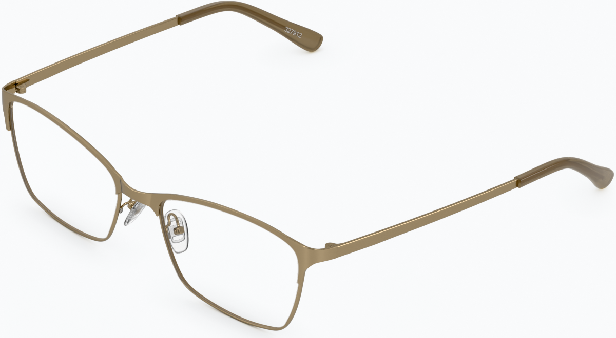 Angle view of Rectangle Glasses 3216914 in Gold thumbnail