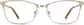 Front view of Rectangle Glasses 3216914 in Gold thumbnail