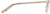 Side view of Rectangle Glasses 3216914 in Gold thumbnail