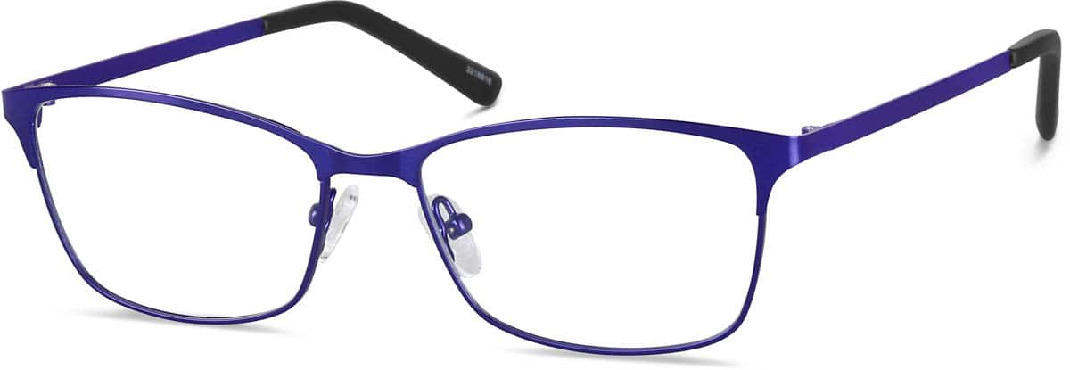 Angle view of Rectangle Glasses 3216916 in Indigo