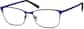 Angle view of Rectangle Glasses 3216916 in Indigo thumbnail