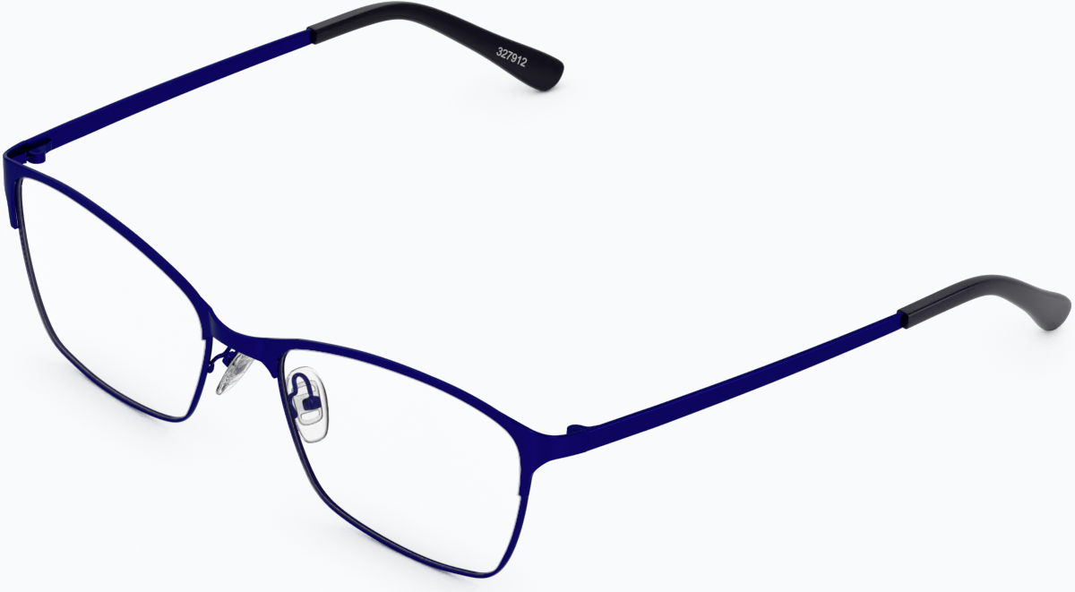 Angle view of Rectangle Glasses 3216916 in Indigo thumbnail