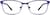 Front view of Rectangle Glasses 3216916 in Indigo thumbnail