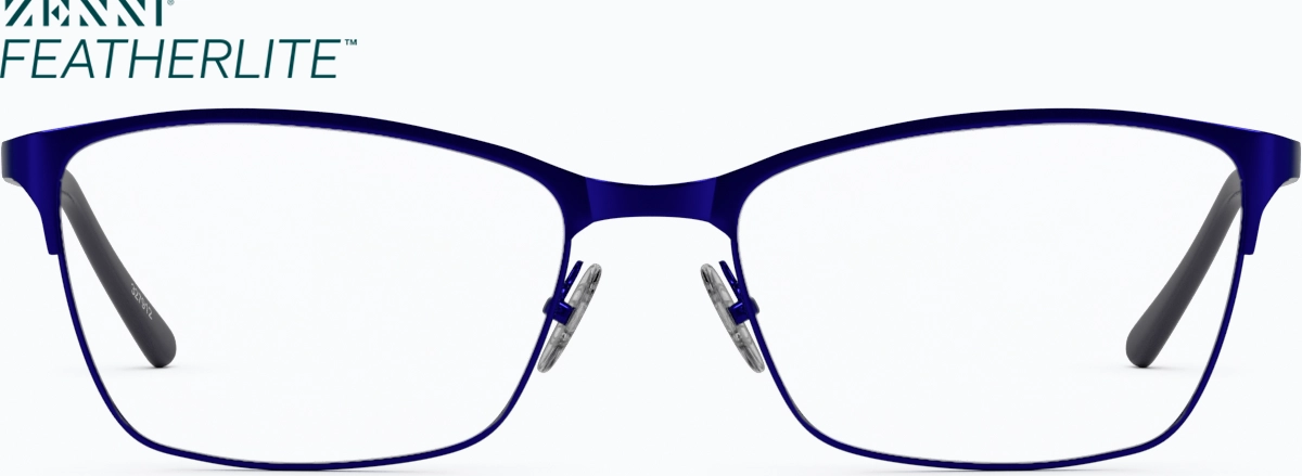 Front view of Rectangle Glasses 3216916 in Indigo thumbnail