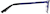 Side view of Rectangle Glasses 3216916 in Indigo thumbnail