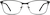 Front view of Rectangle Glasses 3216921 in Black thumbnail