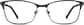 Front view of Rectangle Glasses 3216921 in Black thumbnail
